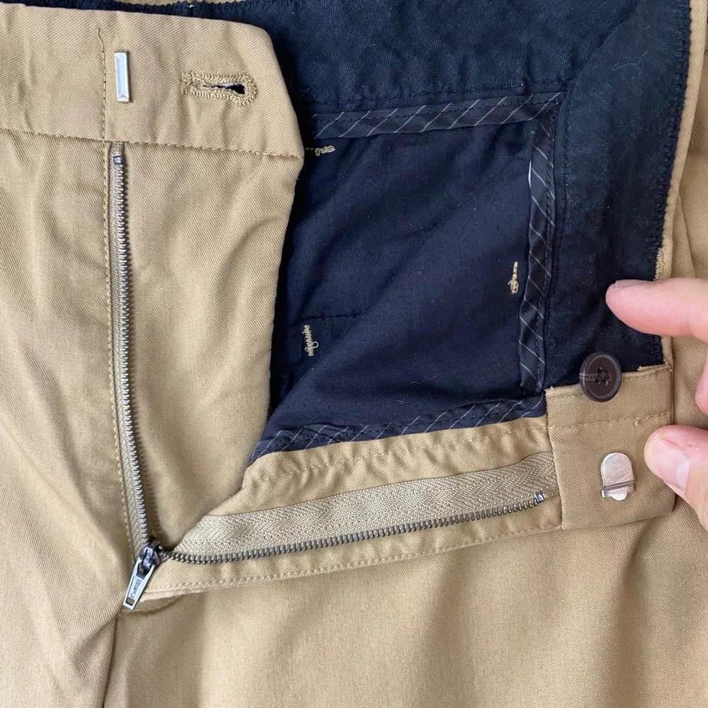 J.Crew Destination Mens Slim Fit Khaki Tan Chino Pants 29x30 Travel Tech Twill